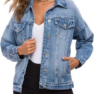CantonWalker Classic Oversized Denim Jacket